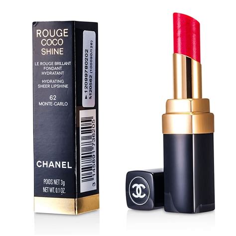 chanel lipstick 62 monte carlo|Chanel rouge coco shine lipstick.